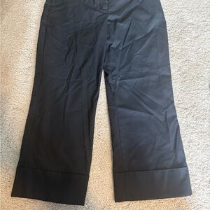 Express Black Pinstripe Trousers